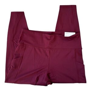 NWT American Eagle Burgundy The Everything Pocket Legging XXL